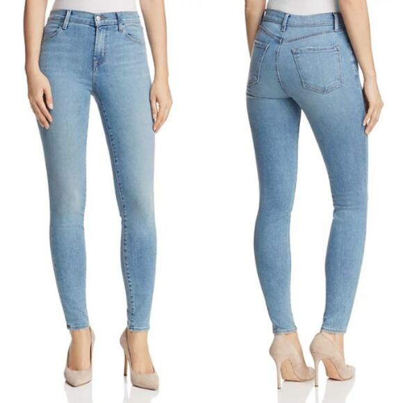 NWT J Brand Women's Maria High Rise Skinny Jeans Everlasting Wash Denim Size 24 - Picture 1 of 11